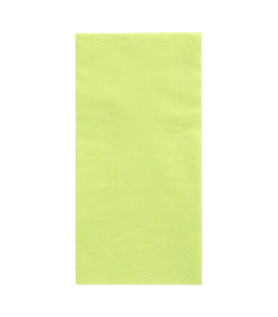 Product foto van 250 Servetten 3-laags 1/8 vouw 33 cm x 33 cm lime