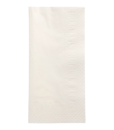 Product foto van 250 Servetten 3-laags 1/8 vouw 40 cm x 40 cm wit