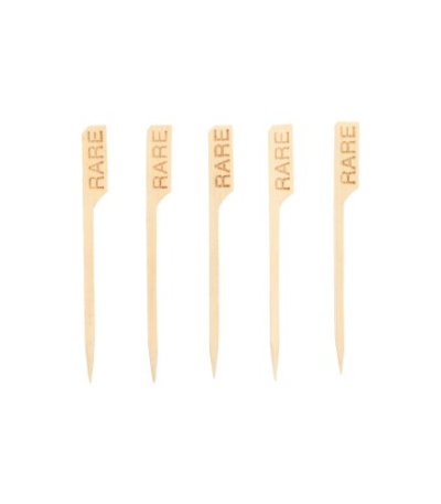 Product foto van 250 Steak-Marker "pure" 9 cm "RARE"