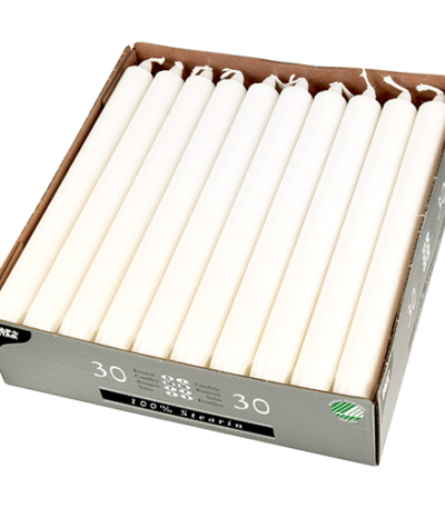 2 cm · 24 cm wit van 100% stearine