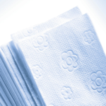 Product foto van 3200 Blad Handdoekjes V-vouw 23 cm x 25 cm wit "Comfort" 2-laags (20x160)