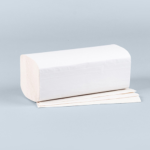 Product foto van 3200 Blad Handdoekjes V-vouw 23 cm x 25 cm wit "Eco" 2-laags (20x160)