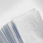 Product foto van 3200 Blad Handdoekjes V-vouw 23 cm x 25 cm wit "Eco" 2-laags (20x160)