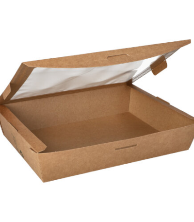 Product foto van 40 Verpakkingen voor delicatessen Pappe "pure" hoekig 1500 ml 4