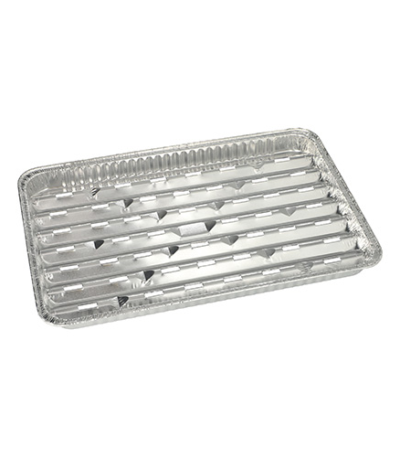 Product foto van 5 Aluminium BBQ schalen hoekig 2