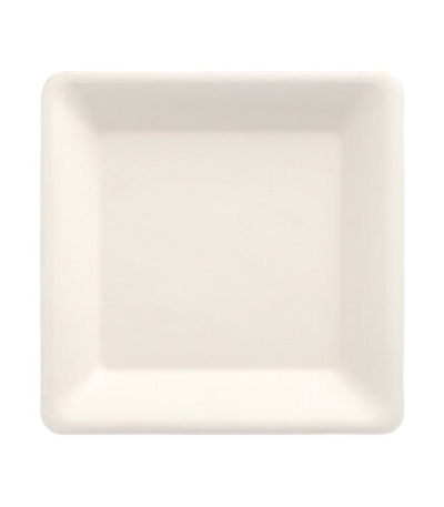 Product foto van 50 Borden van suikerriet "pure" hoekig 15