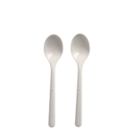 Product foto van 50 "Circulware" Herbruikbare koffielepels PP-MF 13 cm wit extra stabiel