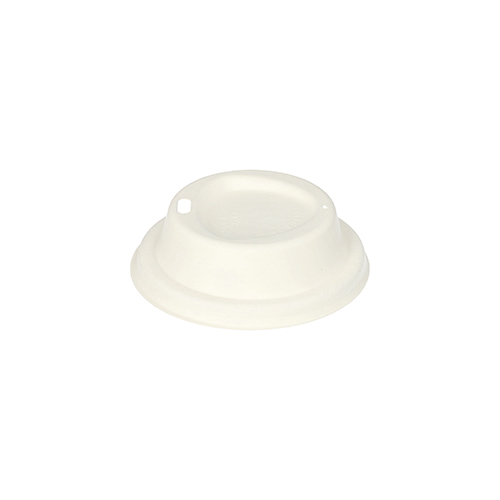 Product foto van 50 Dome Deksel van suikerriet "pure" rond Ø 8 cm · 2