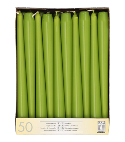 Product foto van 50 Kandelaarkaarsen Ø 2