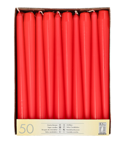 Product foto van 50 Kandelaarkaarsen Ø 2