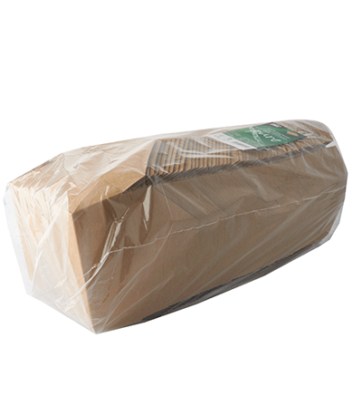 Product foto van 50 Kartonnen lunchboxen "pure" 1000 ml 5 cm x 12 cm x 15 cm bruin