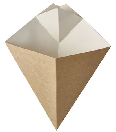 Product foto van 50 Puntzakken voor friet met sausvak