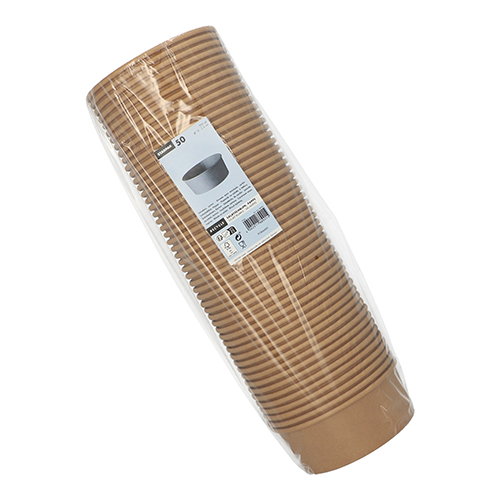 Karton rond 750 ml Ø 15 cm · 6 cm bruin