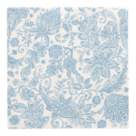 Product foto van 50 Servetten "ROYAL Collection" 1/4 vouw 40 cm x 40 cm blauw "Paisley"