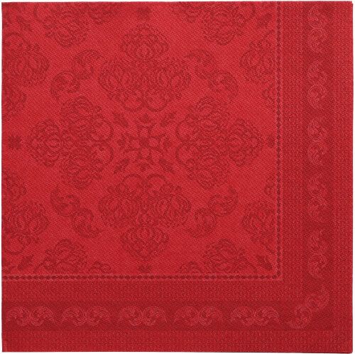 50 Servetten "ROYAL Collection" 1/4 vouw 40 cm x 40 cm bordeaux "Arabesque" Product foto van 50 Servetten "ROYAL Collection" 1/4 vouw 40 cm x 40 cm bordeaux "Arabesque"