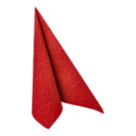 Product foto van 50 Servetten "ROYAL Collection" 1/4 vouw 40 cm x 40 cm bordeaux "Casali"