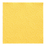 Product foto van 50 Servetten "ROYAL Collection" 1/4 vouw 40 cm x 40 cm geel "Casali"