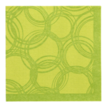 Product foto van 50 Servetten "ROYAL Collection" 1/4 vouw 40 cm x 40 cm lime "Bubbles"