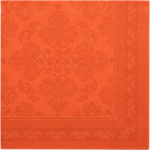 Product foto van 50 Servetten "ROYAL Collection" 1/4 vouw 40 cm x 40 cm nectarine "Arabesque"