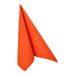 Product foto van 50 Servetten "ROYAL Collection" 1/4 vouw 40 cm x 40 cm nectarine "Casali"