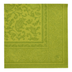 Product foto van 50 Servetten "ROYAL Collection" 1/4 vouw 40 cm x 40 cm olijfgroen "Ornaments"