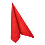 Product foto van 50 Servetten "ROYAL Collection" 1/4 vouw 40 cm x 40 cm rood "Casali"
