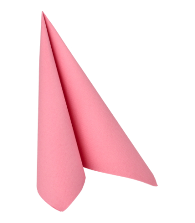 Product foto van 50 Servetten "ROYAL Collection" 1/4 vouw 40 cm x 40 cm roze
