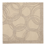 Product foto van 50 Servetten "ROYAL Collection" 1/4 vouw 40 cm x 40 cm zand "Bubbles"