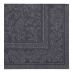 Product foto van 50 Servetten "ROYAL Collection" 1/4 vouw 40 cm x 40 cm zwart "Ornaments"