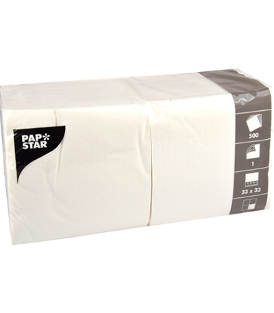 1-laags 1/4 vouw 33 cm x 33 cm wit