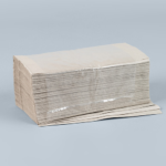 Product foto van 5000 Blad Handdoekjes V-vouw 23 cm x 25 cm natuur "Plus L" zigzag