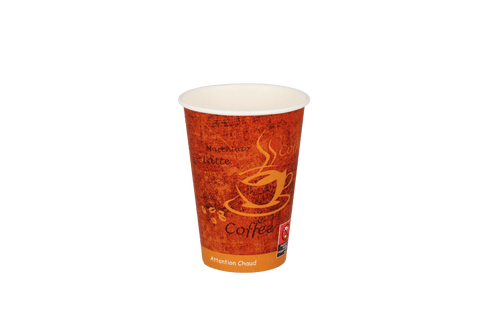 Product foto van Kartonnen koffiebeker 180cc 7oz espresso gold (61805)