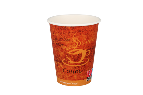 Product foto van Kartonnen koffiebeker 340cc 12oz espresso gold (21804)