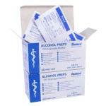 Product foto van Alkoholtupfer wit 65x30 mm set van 200 Romed