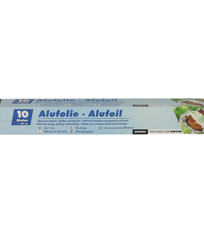 Product foto van Aluminiumfolie 10 m x 30 cm in dispenser doos