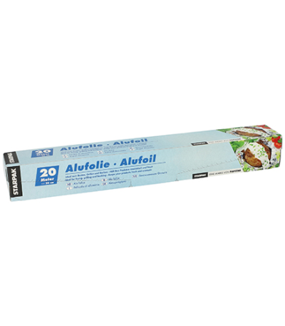 Product foto van Aluminiumfolie 20 m x 30 cm in dispenser doos