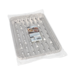 Product foto van BBQ schalen aluminium hoekig 23cm x 34cm set van 5