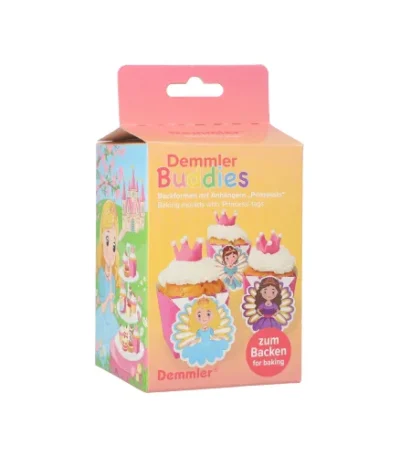 Product foto van Bakvormpjes Prinzessin 6cm set van 6 "Buddies"