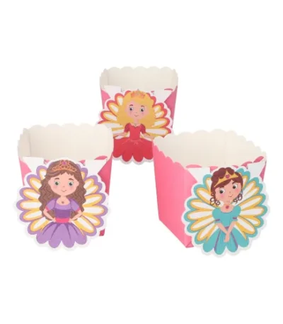 Product foto van Bakvormpjes Prinzessin 6cm set van 6 "Buddies"