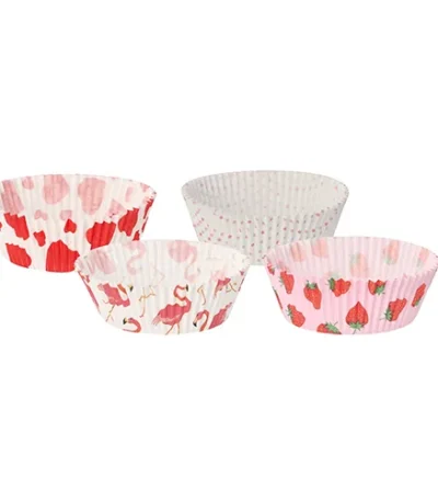 Product foto van Bakvormpjes papier assorti set van 60 Ø 5cm 2.5cm