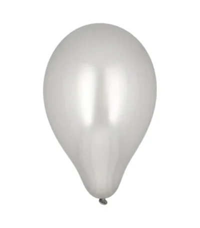 Product foto van Ballonnen zilver set van 100 25 cm