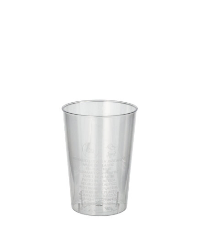 Product foto van Bekers PS glashelder set van 40 100ml