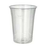 Product foto van Bekers plastic transparant set van 75 400ml met schuimkraag