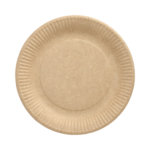 Product foto van Borden karton rond bruin set van 50 Ø 23cm Pure