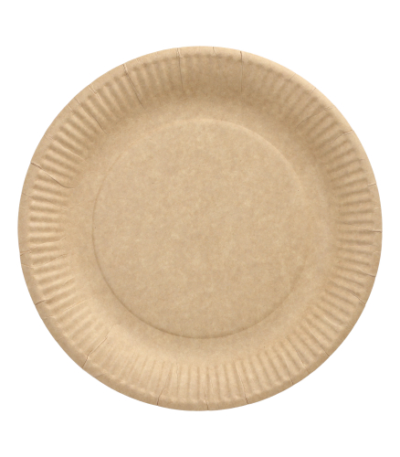 Product foto van Borden karton rond bruin set van 50 Ø 23cm Pure