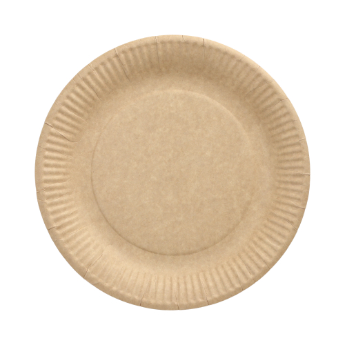 Product foto van Borden karton rond bruin set van 50 Ø 23cm Pure