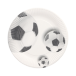 Product foto van Borden karton rond set van 10 Ø 23cm Soccer
