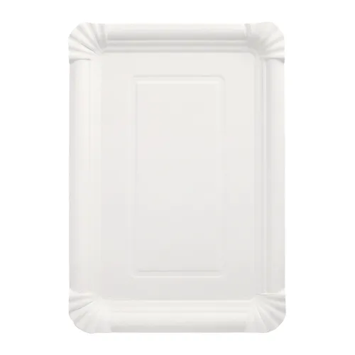 Product foto van Borden karton wit hoekig set van 250 18x26cm Pure