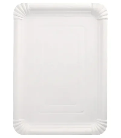 Product foto van Borden karton wit set van 125 hoekig 24cm x 33cm Pure