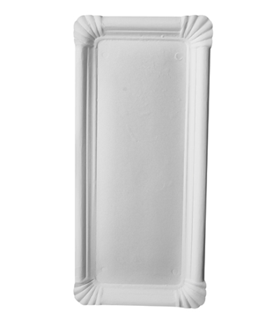 Product foto van Borden karton wit set van 250 hoekig 11x24cm Pure